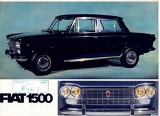 Catalogue Brochure Fiat 1500 1966 France