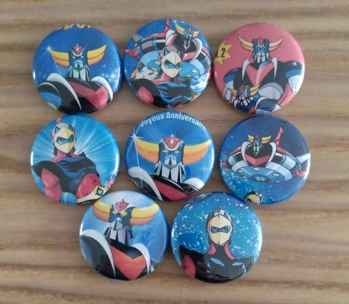 Lot badges goldorak 25mm - de, 8