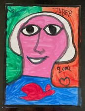 "Tête rose 2" JABER EL