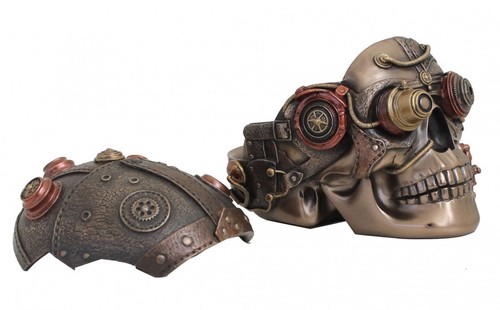 Steampunk bronze crâne - steampunk,