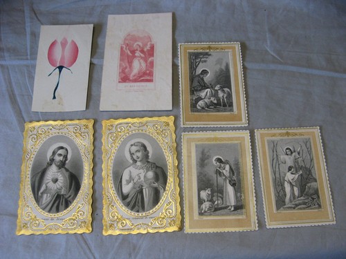 Lot images pieuses xixe - 7,