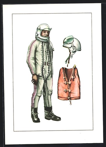 Carte postale pilote - , d'avion