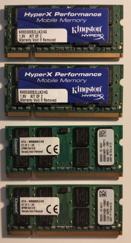 Lot barrettes ram ddr2 - lot, 4