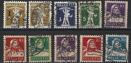 Suisse helvetia séries - -, 10