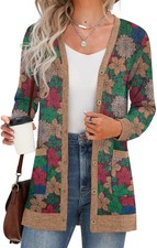 Gilet Femme Cardigan Long à