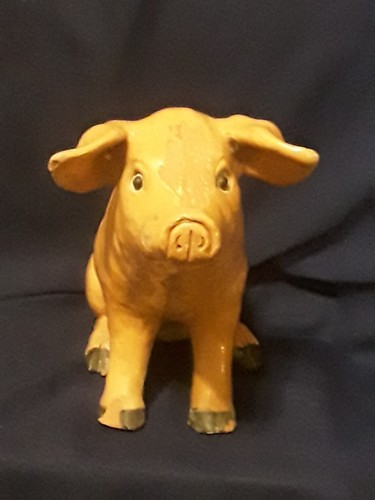 Rare cochon terre cuite - rare,