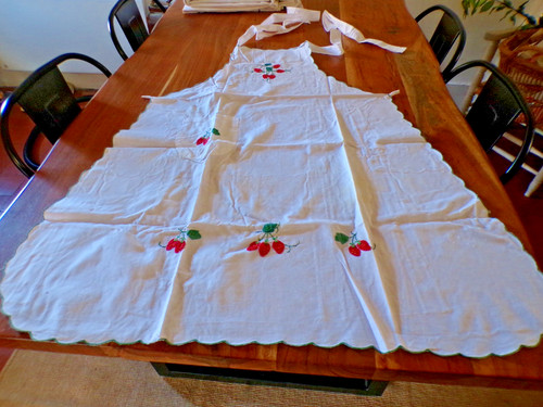 Vintage tablier adulte coton - vintage,