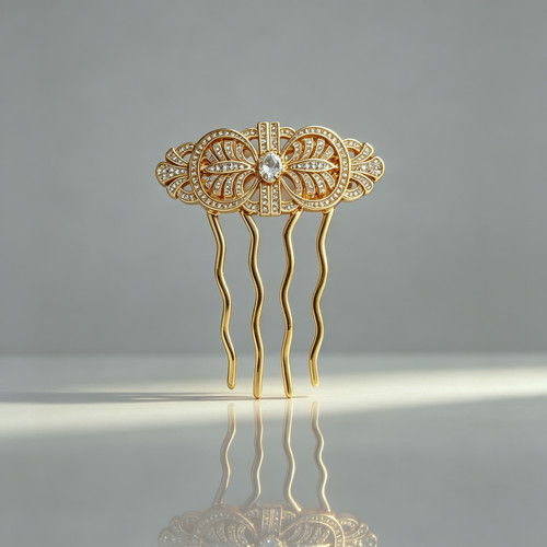 Peigne cheveux art déco - peigne,