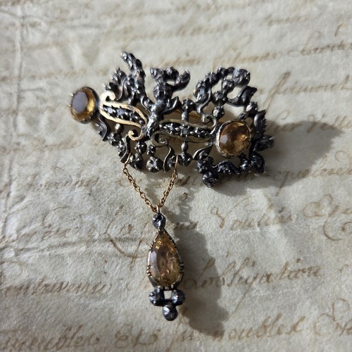 Broche xviiiè ancienne 18 - broche, or