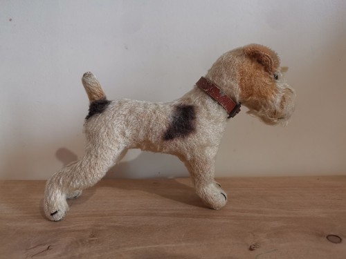 Ancienne peluche fox terrier - ancienne,