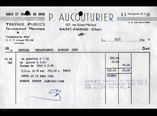 SAINT-AMAND-MONTROND (18) GRAVIER & SABLE / TERRASSEMENT "P. AUCOUTURIER" en1964