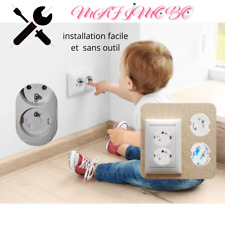 Cache Prise sans clé Bebe Enfant par 10 européenne Sécurité et Tranquillité