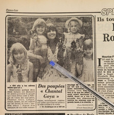 journal France Soir Du 24.25 juin 79. Chantal Goya et ses poupées