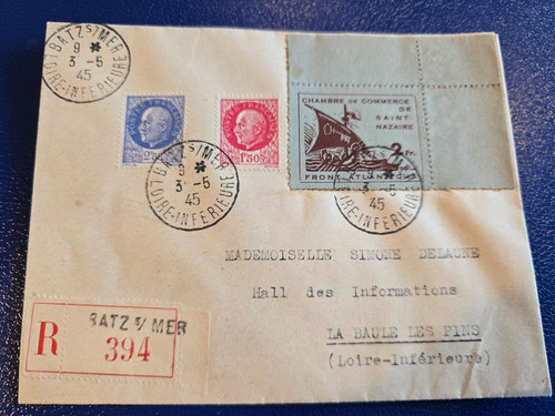 Timbre france guerre obl - 75,