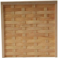 Poupées Maison Tissé Jardin Clôture Panneau Bare Bois Miniature Accessoire 1:12