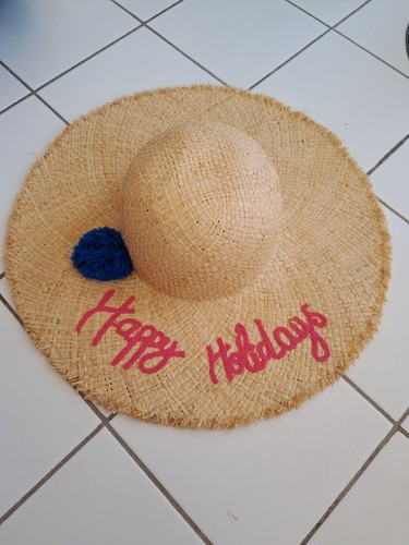 Chapeau paille bohême beige - paille,
