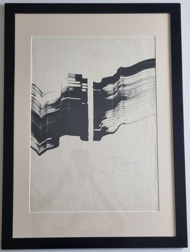 Lithographie abstraite signée