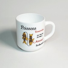 Ancien Mug Tasse Poissons