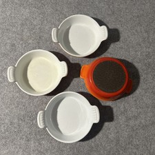 Vtg 4 Le Creuset Enamel Cast