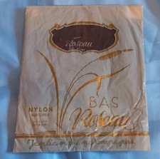 Bas Nylon Roseau Couture Vintage FF RHT Stocking taille 1  calze kousen