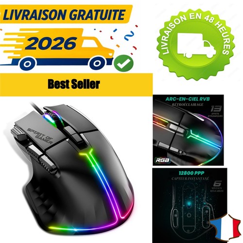 Souris gamer spirit - spirit,