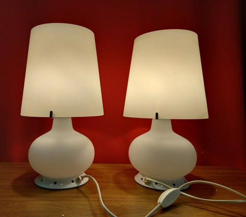 Couple lampes murano style - lampes,