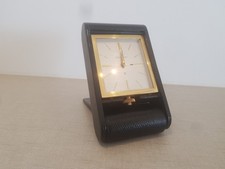 Pendulette Jaeger LeCoultre  8 Jours Reveil NOIRE .FONCTIONNE