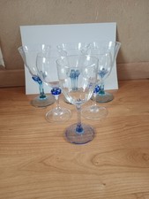 Lot De 6 Verres A Pied Couleur