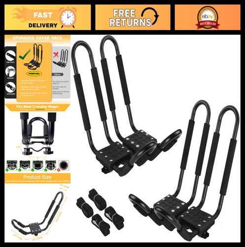 Pairs bar kayak roof rack - roof,