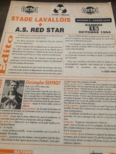 programme  )) LAVAL STADE LAVALLOIS V RED STAR  - Saison 1994/95