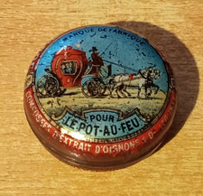 très rare boite tole litho Pastilles ROZIERE Pot-Au-Feu oignon calèche Les Lilas