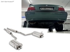 FOX Inox Installation Complète BMW 7er E38 730i 735i 740i Chaque 2x63mm
