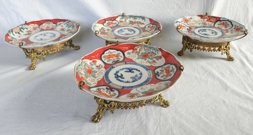 Assiettes montées bronze - assiettes,