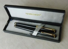 Ancien coffret de stylo plume + bille, vintage, Marksman
