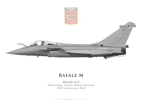 Print dassault rafale - print,