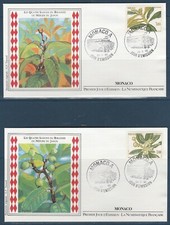 MONACO  env. 1er jour les 4 saisons du Bibassier ou Neflier du  Japon    1985