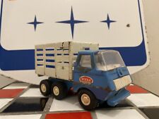 Tonka BLUE LIVESTOCK Pickup Truck mini  1970's Pressed Steel Vintage 
