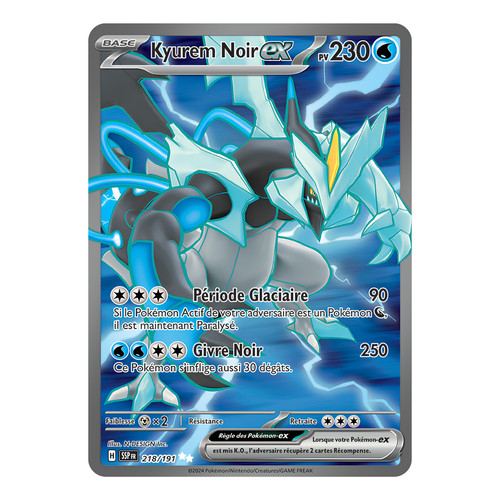 Kyurem noir 218 191 - kyurem, ex