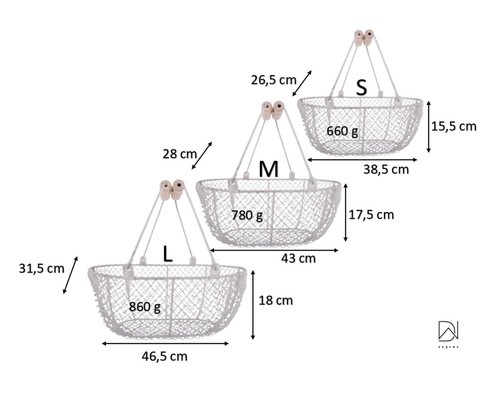 Panier métallique petit avec - panier,