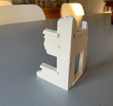 maquette de maison en ruine en plâtre pour diorama de maquette 1/35