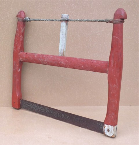 Ancienne petite scie - ancienne, cadre