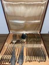 ménagère métal argenté fourchette et cuillère à Soupe poinçons étoile RP 84