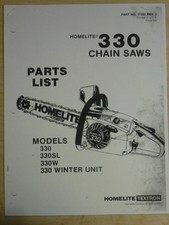 HOMELITE 330 CHAIN SAW PARTS