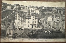 GRANVILLE (50) carte postale Normandy-Hôtel 1914 écrite au verso