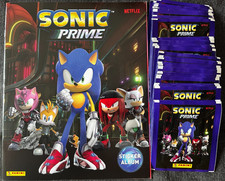 LOT 50 POCHETTES PACKETS PANINI SONIC PRIME + EMPTY ALBUM 2024 NETFLIX