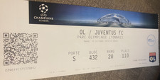 ticket )) OL LYON V JUVENTUS -