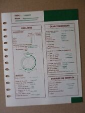 Fiche technique Mercedes OM636