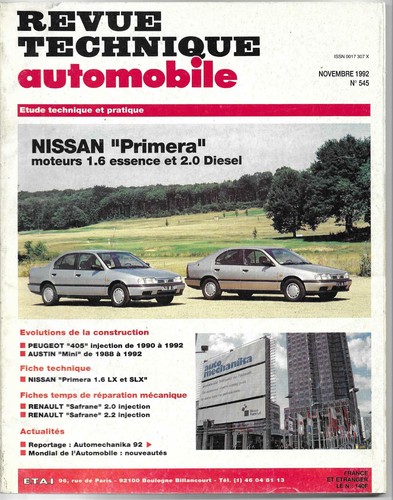 Rta 1992 nissan primera - rta,