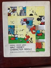 JEU TAQUIN POUSSE POUSSE WALT DISNEY CHARACTER RIDDLE Mickey Minnie Plutôt