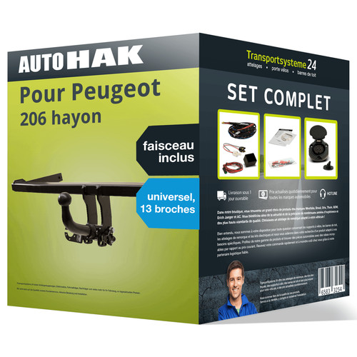 Attelage pour peugeot 206 - attelage,